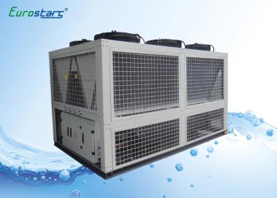 China 424KW Air Cooled Water Chiller Air Cond Chiller Adjustable Old Water Temp 72.9 CMH for sale