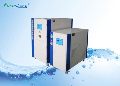 China Lower Speed Water Cooled Water Chiller Scroll Commercial Chiller Units 145KW for sale