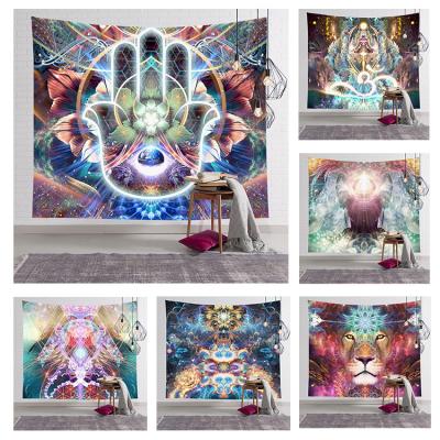 China Indian Psychedelic Mandala Buddha Wall Hanging Tapestry Simple Wholesale Tapestry Chakra Tapestry for sale