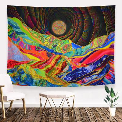 China 2020 New Mountain Moon Hippy Mountain Bohemian Wall Tapestry Psychedelics Tapestry Wall Hanging for sale