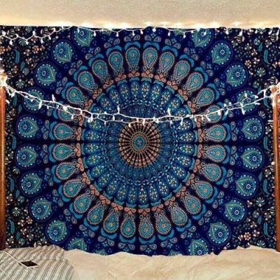 China Mandala Tapestry Bohemian Indian Wall Art Psychedelic Wall Hanging Psychedelic Wall Art for sale