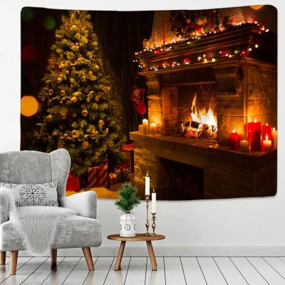 China Indoor Christmas Tapestry Christmas Tree Tapestry Trippy Christmas Decorations for sale