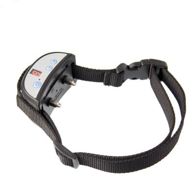 China Viable LED Display Sensitivity Adjustable No Bark Dog Training Collar With 4LR44 Replaced Battery Electric Collar for sale