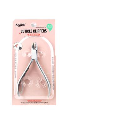 China Professional Cuticle Nipper Dead Skin Scissors Right Handed Keli Pedicure Tool Manicure Scissor Cutter Stainless Steel Nail Pliers for sale