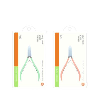 China Eybrow Stainless Steel Cuticle Nippers With Dead Cuticle Clipper Manicure Pedicure Tool Cuticle Pusher Skin Remover Scissor Pliers for sale