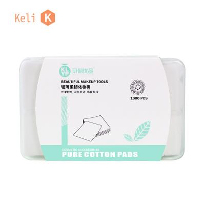 China Disposable Clean Face Keli Fashion Skin Care Facial Pad Thickened Cotton Pad Clean Brand Makeup Remover Cotton for sale