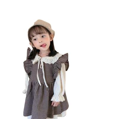 China Korea Mori spring children's two-piece set of new children's two-piece wear and autumn girls' suit skirt of the central institute of statistics long-sleeved explosions dress for sale