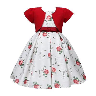 China Anti-wrinkle children's suit 2021 summer new dress female princess children's two-piece dress for sale