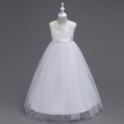 China new Anti-wrinkle children's wear princess dress big children's lace wedding dress vest girls dress for sale