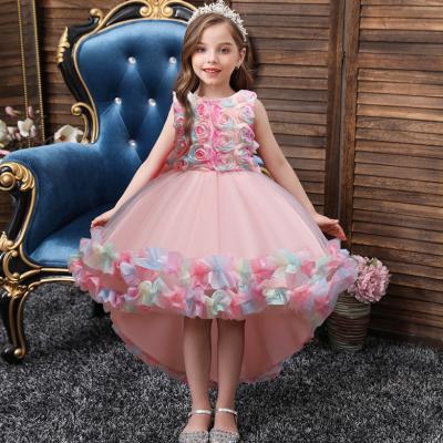 China Breathable Mesh Flower Catwalk Dress Children's Dress Children's Dress for sale