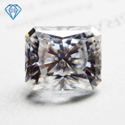 China Color Play Or Fire Double Radiant Jewelery D Color Cut Moissanite Diamond With GRA Certificate for sale