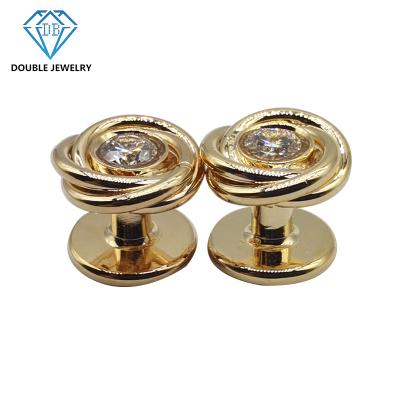 China Other Luxury Double Jewelry New Design Moissanite Fine Button Necklace Clothing Necklace Accessories For Men for sale