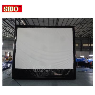 China Professional Custom Inflatable Cinema Projector China Backyard Pool Theater Party Games TV Inflatable Movie Screen Display For Outdoor And Indoor Use for sale