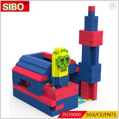 China High Intelligence Building Toy SIBO Foam Building Blocks , Brick Toys Plastic Building Blocks for sale