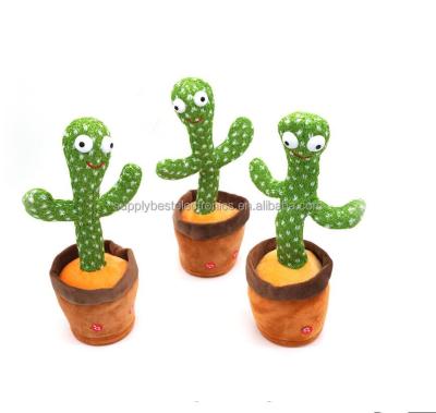 China Hot Selling Plush Amazon Multi Styles Soft Stuffed Cactus Toy Singing Dancing Toy For Adults And Children for sale