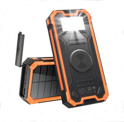 China PD Travel Power Bank 10000 Dual USB Portable Solar Charger Slim Waterproof Solar Fast Charging 20000mAh 30000mAh for sale