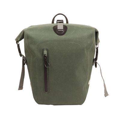 China Water Resistant Yetu High Redemption Rates Waterproof 600D Polyester TPU Free Bicycle Pannier Green Bike Bag for sale