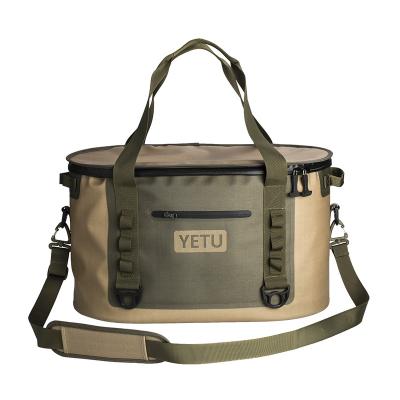 China Water Resistant Yetu Discounts 840D Exclusive Portable Wine PEVA Insulated 2 Bottle Wine Carrier Cooler Bag for sale