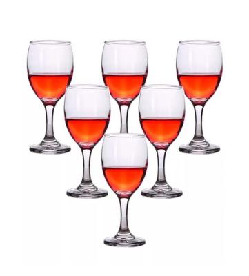 China Creative Goblet Wine Glass Set Restaurant Home Bar Thickened Glass Goblet Set Foreign Wine Banquet Gift Wine Glass Cup for sale