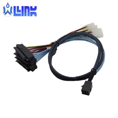 China SFF-8643 solar cable SFF-8482 computer to mini SAS hard drive data cable cable for sale