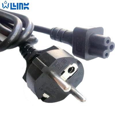 China Power Plant Euro Power Cable European EU AC Cord 220V PVC Mains Cords Eu Power Cord for sale