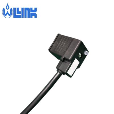 China Pneumatic Hydraulic Instrument Waterproof Cable Length Customized 2pin Solenoid Valve Connector With Ground Pin And Led Display Solenoid Valve Cable for sale