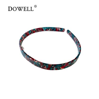 China DOWELL 2022 New Fashion Hair Accessories Women Headband Tortoiseshell Acetate Headband Simple Headband for sale