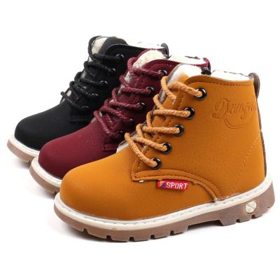 China 2020 Winter Snow Boots Boys Evergreen Kids Girls Snow Boots Fashion Martin Boots Thickened Kids Short Boots for sale