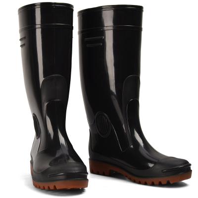 China EVERGREEN fashion knee high anti slip waterproof shoes PVC wear resistant fishing rain boots for men for sale