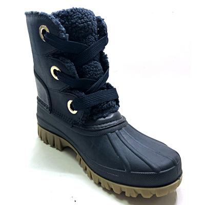 China 2020 Winter Fashion Unisex Waterproof Ankle and Bootie Fashion Trend With Wool Keep Bean Snow Boots Warm for sale