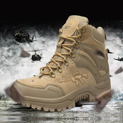 China Round Mens Fashion Waterproof Rise Hunting Shoes Army Commando Boots Combat Boots for sale