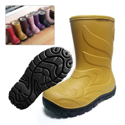 China TREE 2020 New Winter Children's Shoes PU Leather Keep Warm Waterproof Rain Boots For Kids for sale