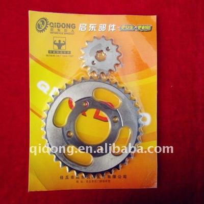 China Steel sets motorcycle sprocket for sale