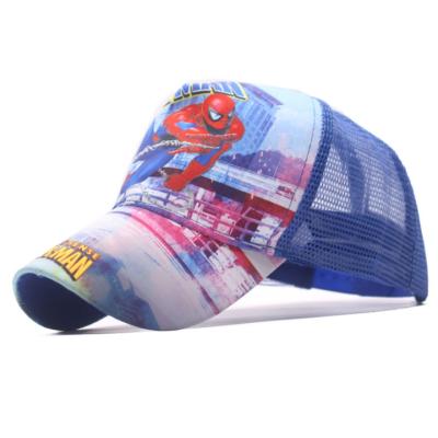 China Breathable Mesh Sun Unisex Cartoon Kids Baseball Caps Kids Hip Hop Hat Summer COMMON Hat for sale