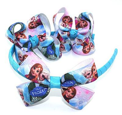 China New Princess Party Bow Ribbon Children Hair Band Fashion Party Plastic Hair Accessories Set for sale