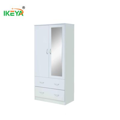 China (Other) 2 door adjustable wardrobe with mirror for sale