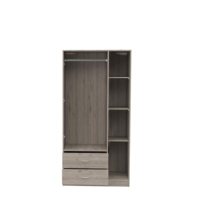 China (Other) Light Gray Three Door Adjustable Wardrobe for sale