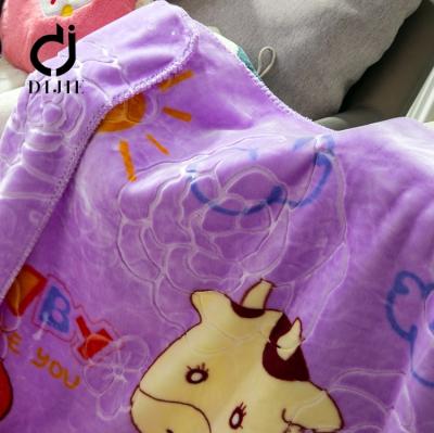 China Disposable high quality winter china supplier cute baby blanket for sale