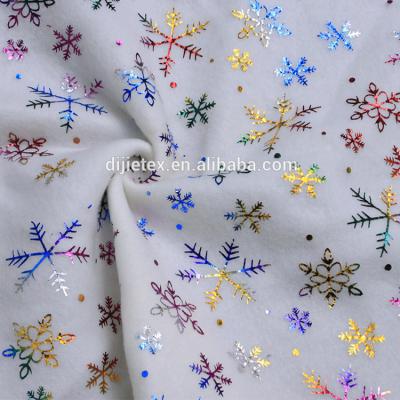 China 100%poly Antistatic Hot Stamping Foil Print On Fleece Or Brush Cloth for sale