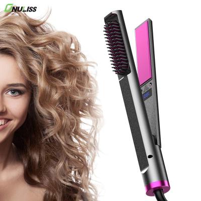 China Highest standard professional rechargeable straightener and curler 2 in 1 hair iron for sale