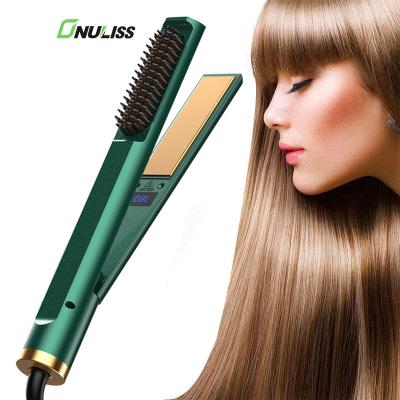 China Electric LED Hair Straightener Wholesale Customize 480 Titanium Pretty Metallic Hair Crimper Flat Iron for sale