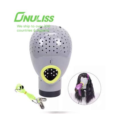 China Easy Custom Female Mannequin Display Black Hair Function Head Model Wig Dryer for sale