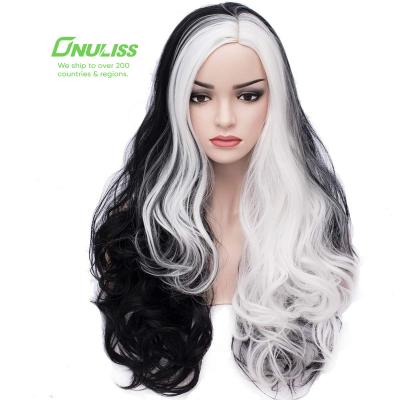 China Charming Double Air Bangs In The Front Brazilian Synthetic Hair Wig Long Scalp Natural Hair Wigs Full Lace Wigs Extensions For Women for sale