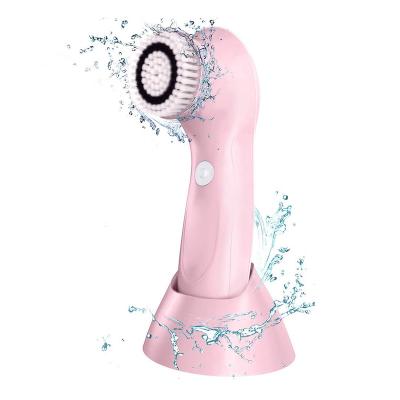 China Exfoliators Mini Electric Silicone Face Brush Cepillo Massager Beautiful Facial Silicone Facial Cleansing Brush for sale