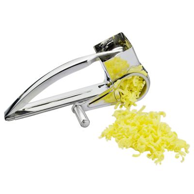 China Kitchen Viable Accessories Metal Drums and Slice Stainless Food Cheese Grater for Hard and Soft Cheese Multifunctional Super Sharp Grater for sale