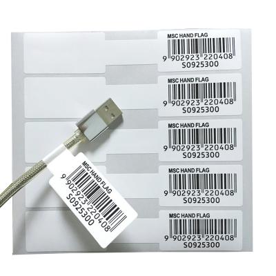 China Waterproof Custom USB Cable Barcode Labels Jewelry Barcode Stickers for sale