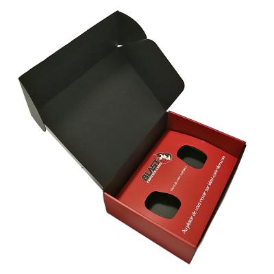 China Recycled Materials Custom Printed Black Inside Corrugared Paper Boxes for sale