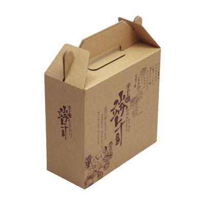 China Recycled Materials Custom Printing Brown Kraft Paper Gable Boxes In All Sizes And Colors for sale