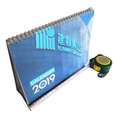 China Table Calendar Customized 2022 Table Files Spiral Binding for sale