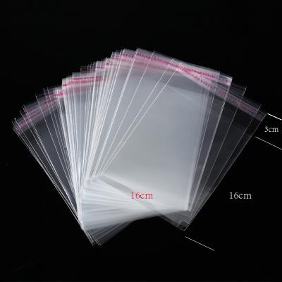 China Gift in stock clear opp bag self seal 16*16cm for sale